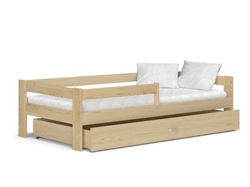 Дитяче ліжко + матрац Hugo 160x80 дерево