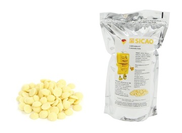 0,25 кг Шоколад білий SICAO для фондю і фонтанів