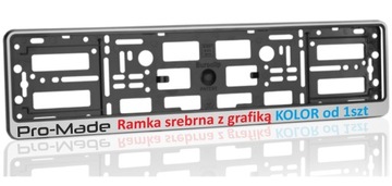 СРІБНА РАМКА ДЛЯ ДОШКИ REJ. З ГРАФІЧНИМ КОЛЬОРОМ