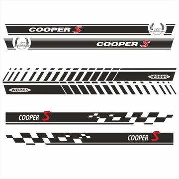Наклейки Mini Cooper R50 r53 r56 ремни в сторону