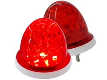 Світлодіодна лампа 12 SMD 2835 12V 24V червоний індикатор