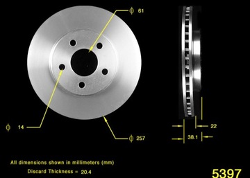 SCHEIBE BREMSSCHEIBEN VORNE DODGE CHRYSLER NEON 2000-2005