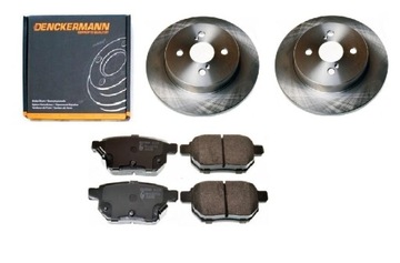 BREMSSCHEIBEN HAM. BREMSBELÄGE TOYOTA IQ ZURÜCK 259MM SET / SATZ.