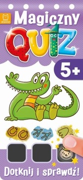 Magiczny quiz Potrzyj i sprawdź od 5 lat Fioletowy Praca zbiorowa