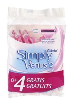 Бритва одноразовая GILLETTE SIMPLY VENUS 3 12 шт.