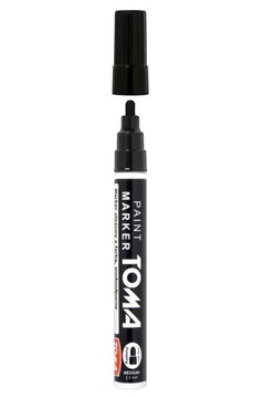 MARKER OLEJOWY Z FARBĄ 2,5mm PERMANEN CZARNY TOMA