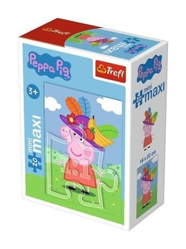 Puzzle Trefl MiniMaxi 20 elementów Puzzle MiniMaxi Zabawy świnki Peppy