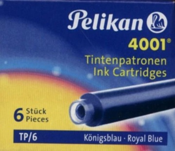 Naboje do pióra wiecznego Pelikan 4001 niebieskie
