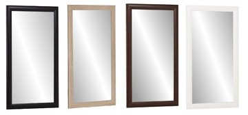 LUSTRO w ramie 90x50 DĄB SONOMA BIAŁE WENGE CZARNE