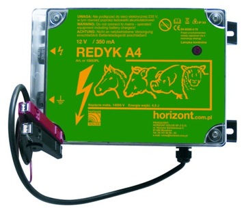 PASTUCH ELEKTRYZATOR AKUMULATOROWY REDYK A4 - 4,5J