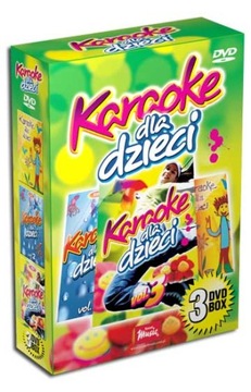 KARAOKE DLA DZIECI PIOSENKI ZESTAW 3 płyt DVD 24h