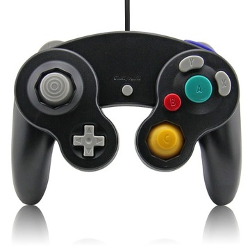 IRIS Pad kontroler gamepad do konsoli Nintendo GameCube NGC i Wii czarny