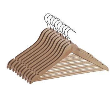 Деревянные вешалки 8 кусочков прочная деревянная вешалка