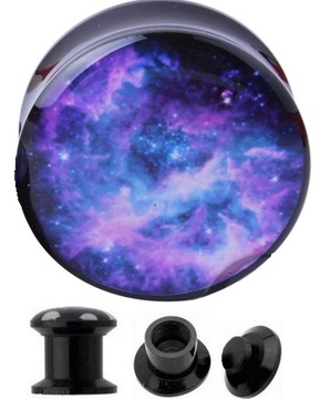 TUNELE PLUGI AKRYLOWY TUNEL PLUG GALAXY 18 mm