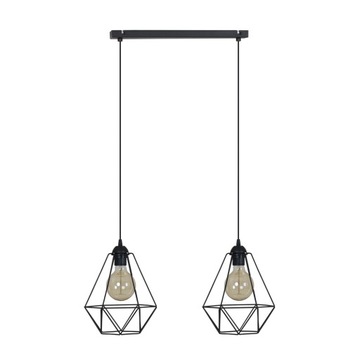 Lampa wisząca DIAMOND 2 vintage loft - można LED