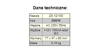 ZASILACZ ANTENOWY WZMACNIACZY STABIZOWANY 12V DVB