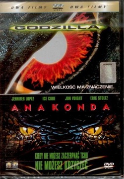 GODZILLA + ANAKONDA 2 FILMY [ 2 DVD ]