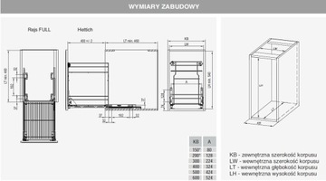 ГРУЗОВОЙ ВАРИАНТ MULTI 400/2 СЕРЫЙ HETTICH CRUISE