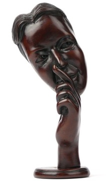 FIGURKA RZEŹBA MASKA TEATRALNA NA PREZENT