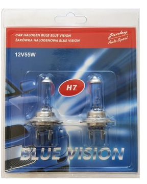 Żarówki z efek. XENON H 7 ATEST - BLUE VISION 12V- MOCNE ŚWIATŁO