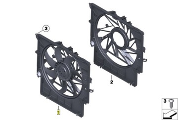 KRYT VENTILÁTOR CHLADIČŮ 20DX BMW X4 F26 OE!!!