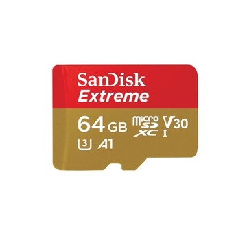 КАРТА SANDISK EXTREME MICRO 64 ГБ V30 U3 A1 100 МБ/с