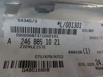 Mercedes listwa chrom 246 a246 a2468851021