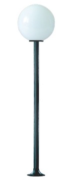 LAMPA LAMPY OGRODOWE WYS 2,5m KLOSZ KULA MLECZNA