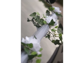 Girlanda z tylu s ružičkami 170 cm svadba