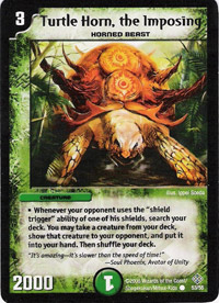 *DM-12 DUEL MASTERS - TURTLE HORN, THE IMPOSING -