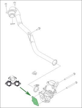 Заглушка EGR 1.6 HDi PEUGEOT 206 207 307 308 407