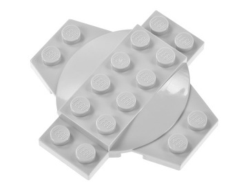 LEGO Płytka stopa 6x6x2/3 30303 szara jasna