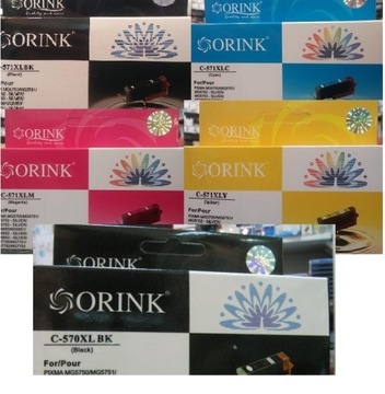 5xOrink PGI570XL CLI571XL MG5700 MG5750 MG6800 MG6850 MG7700 MG7750 TS5050