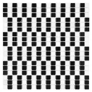 Мозаика DUNIN MOSAICS PURE B&W DOMINO 15