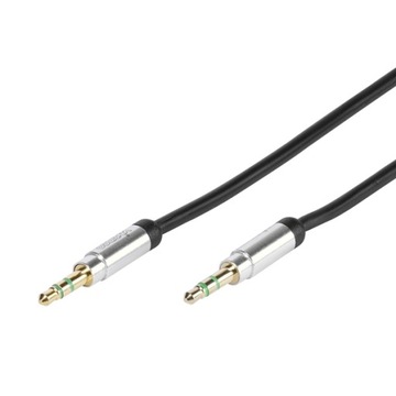 Kabel AUX Mały Jack 3,5mm 0,8m 24K OFC Premium Jakość VIVANCO Sklep W-wa