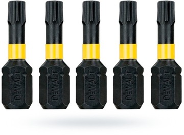 Биты ударные T30 25мм TORSION 5шт DeWalt