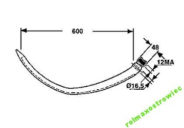 IGŁA IGLICA PRASY NEW HOLLAND 900 920 930 376 377