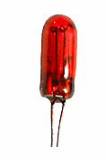 Żarówka 12V - 14V CZERWONA śr 3mm 10szt MINI 50mA (1315)
