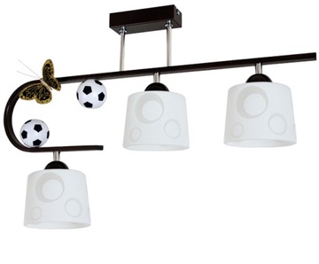 Lampa dla chłopaka FOOTBALL 3 wenge lub niebieski