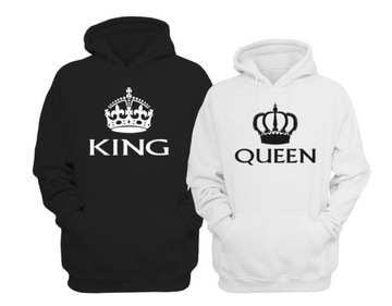 bluzy z kapturem QUEEN i KING roz.M