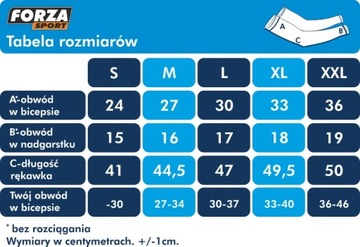 RĘKAWKI OCIEPLACZE JESIEŃ ZIMA FORZA ZAFFIRO XXL