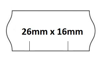 Этикетки двухрядные, 26х16, волна ЗЕЛЕНЫЕ