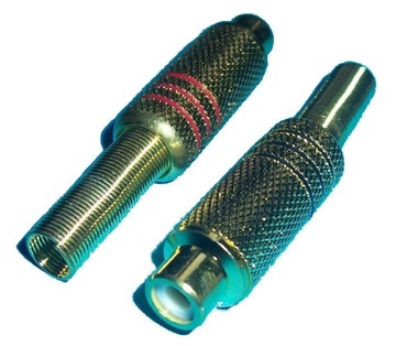 GNIAZDO RCA CINCH MET GOLDnaKABEL 4sztuki (0796