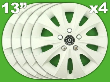 KOŁPAKI STORM 13'' FIAT Seicento Panda Punto BIAŁE