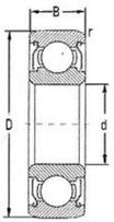 Подшипник МР 115 2RS - 5х11х4 мм