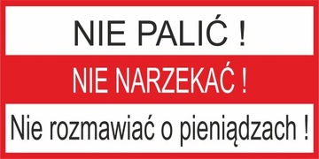 INZP10 nie palić .... śmieszna naklejka 7,5x15 cm