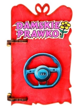 Prawo Jazdy Damskie Śmieszny Prezent Dla Kierowcy Kobiety za Zdane Prawko