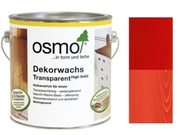 Osmo Wosk Dekoracyjny 3104 OGNISTY CZERWONY 0,125L