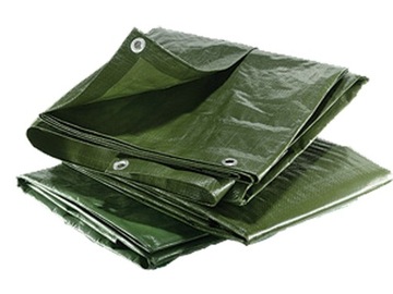 PLANDEKA ZIELONA OKRYCIOWA 4x5m 2xGRUBSZA 120g/m2