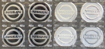 NISSAN 60mm EMBLEMATY NAKLEJKI NA KOLPAKI FELGI